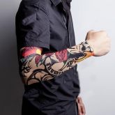 Crânio Seamless Sleeve Tattoo Body Art Tattoo Sleeve Ciclism
