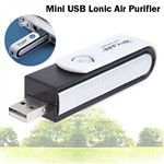 Rotatória Mini USB Anion Lonic purificador de ar fresco Auto